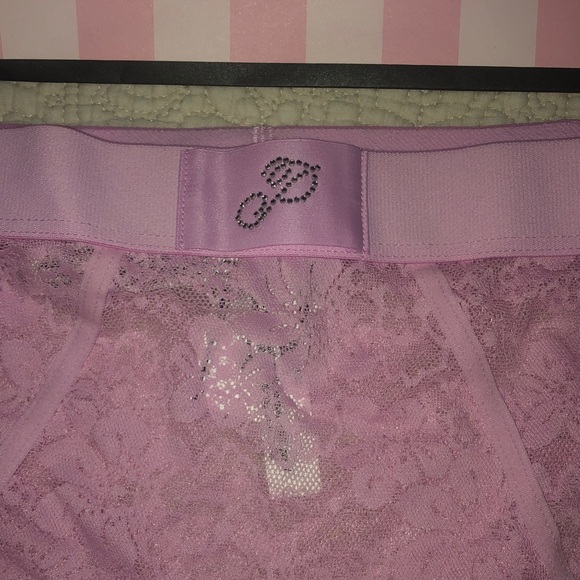 Victoria's Secret Pink and Black Lace Panties - Picture 5 of 5